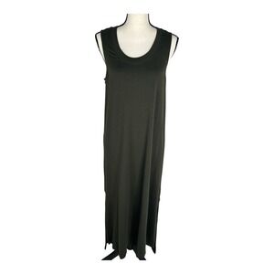 Lululemon Women's Refresh Maxi Tank Dress Stretch Racerback Green Heather Size 6